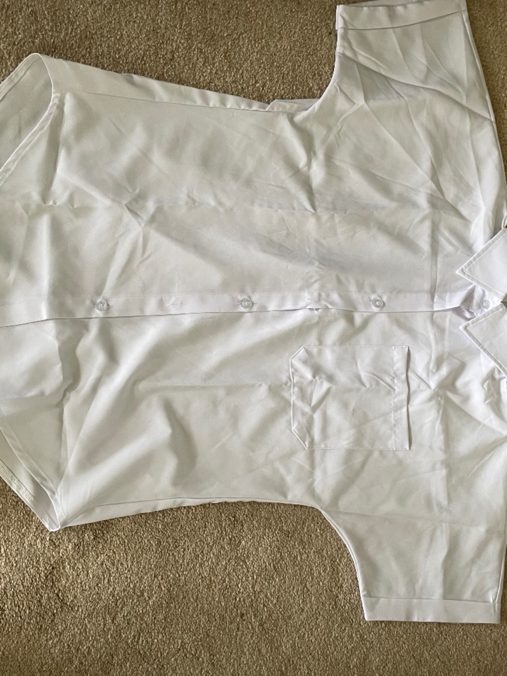 white never woren shirt